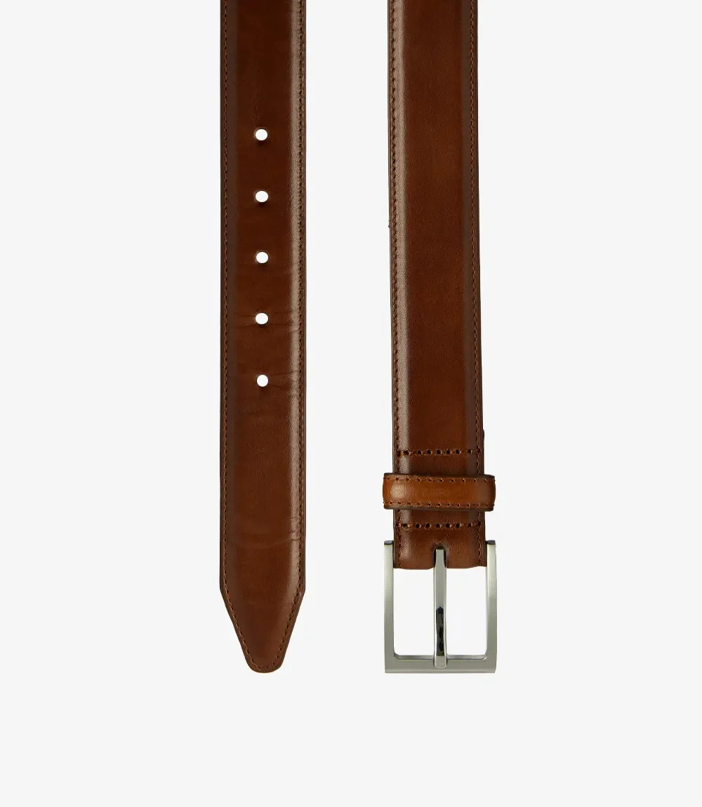 LOAKE PHILIP CEDAR LEATHER BELT