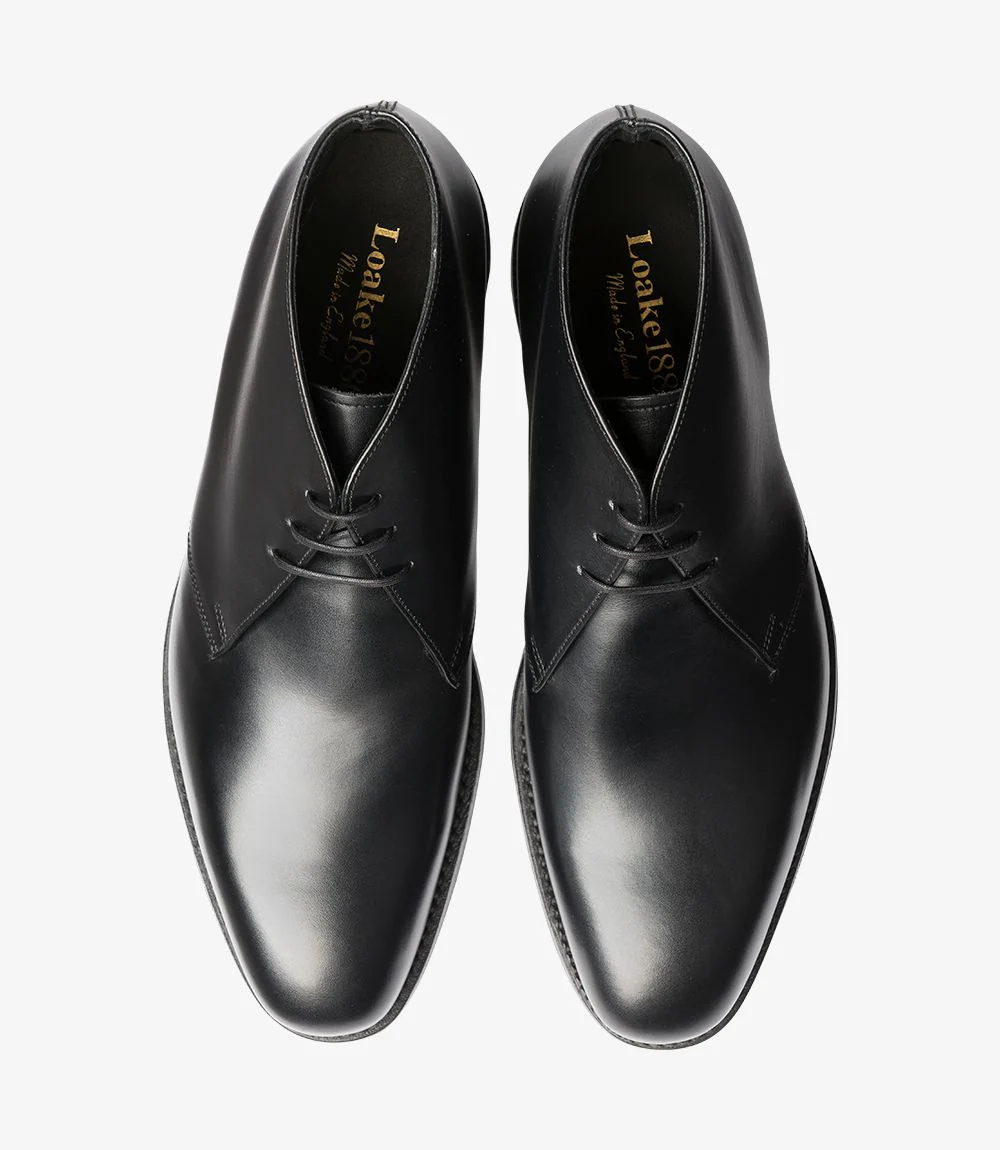 LOAKE PIMLICO BLACK BOOT RUBBER SOLE F-MEDIUM - Image 3