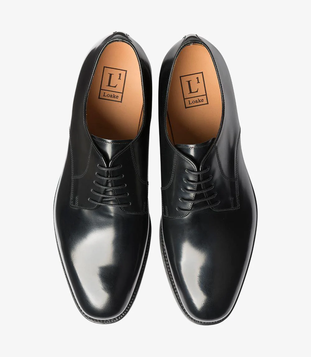 LOAKE 205 BLACK DERBY LEATHER SOLE F-MEDIUM - Image 3