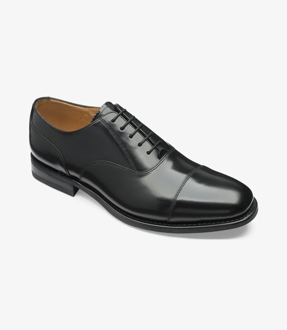 LOAKE 300 BLACK OXFORD TOE CAP RUBBER SOLE F-MEDIUM - Image 2