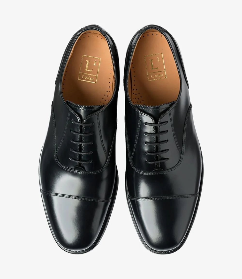 LOAKE 300-G BLACK OXFORD TOE CAP RUBBER SOLE G-WIDE - Image 3