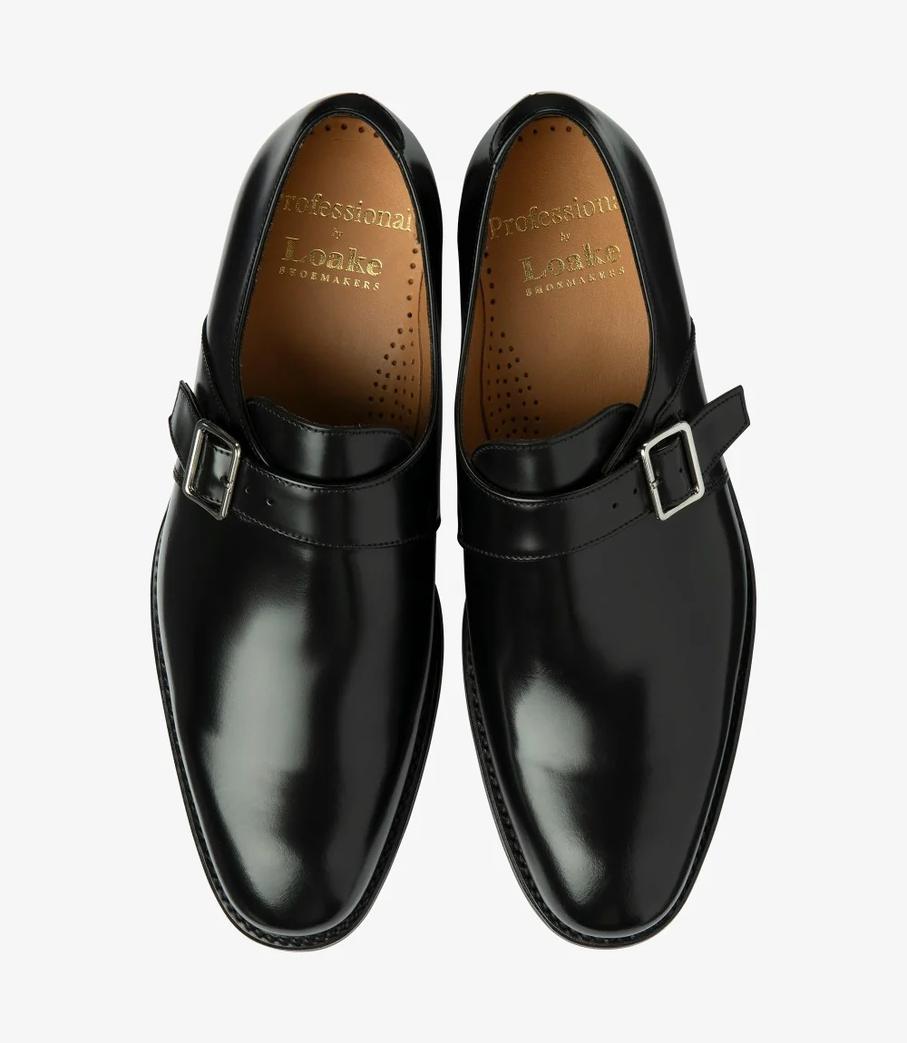 LOAKE 357 BLACK MONK RUBBER SOLE G-WIDE - Image 3