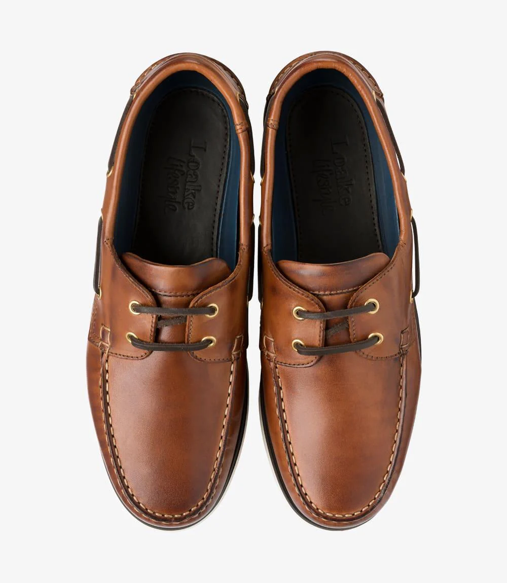 LOAKE 528 CEDAR BOAT SHOE RUBBER SOLE F-MEDIUM - Image 3