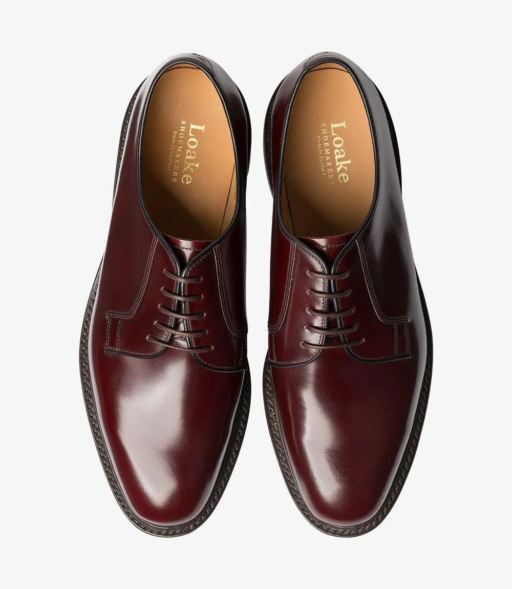 LOAKE 771 BURGUNDY DERBY LEATHER SOLE F-MEDIUM - Image 3