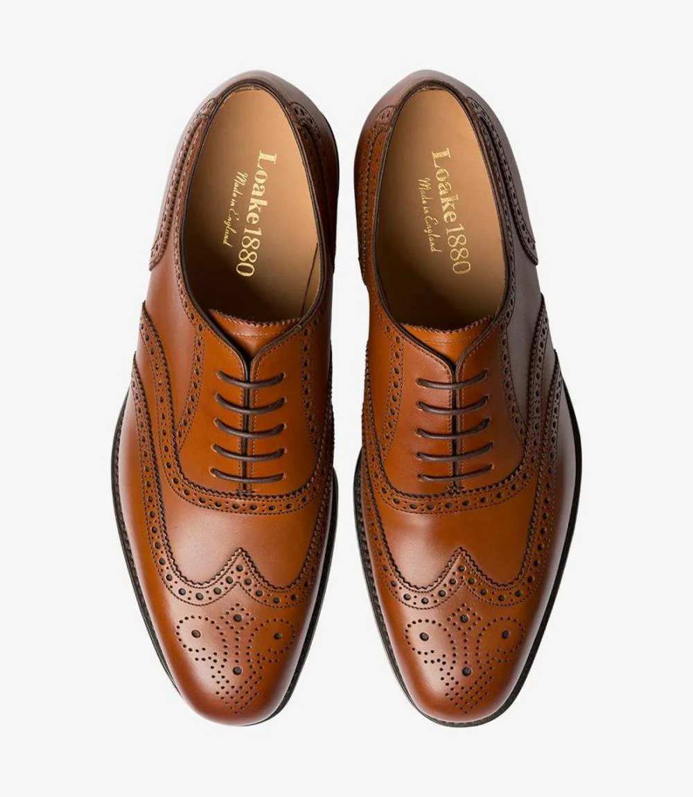 LOAKE BUCKINGHAM BROWN OXFORD BROGUE LEATHER SOLE F-MEDIUM - Image 3