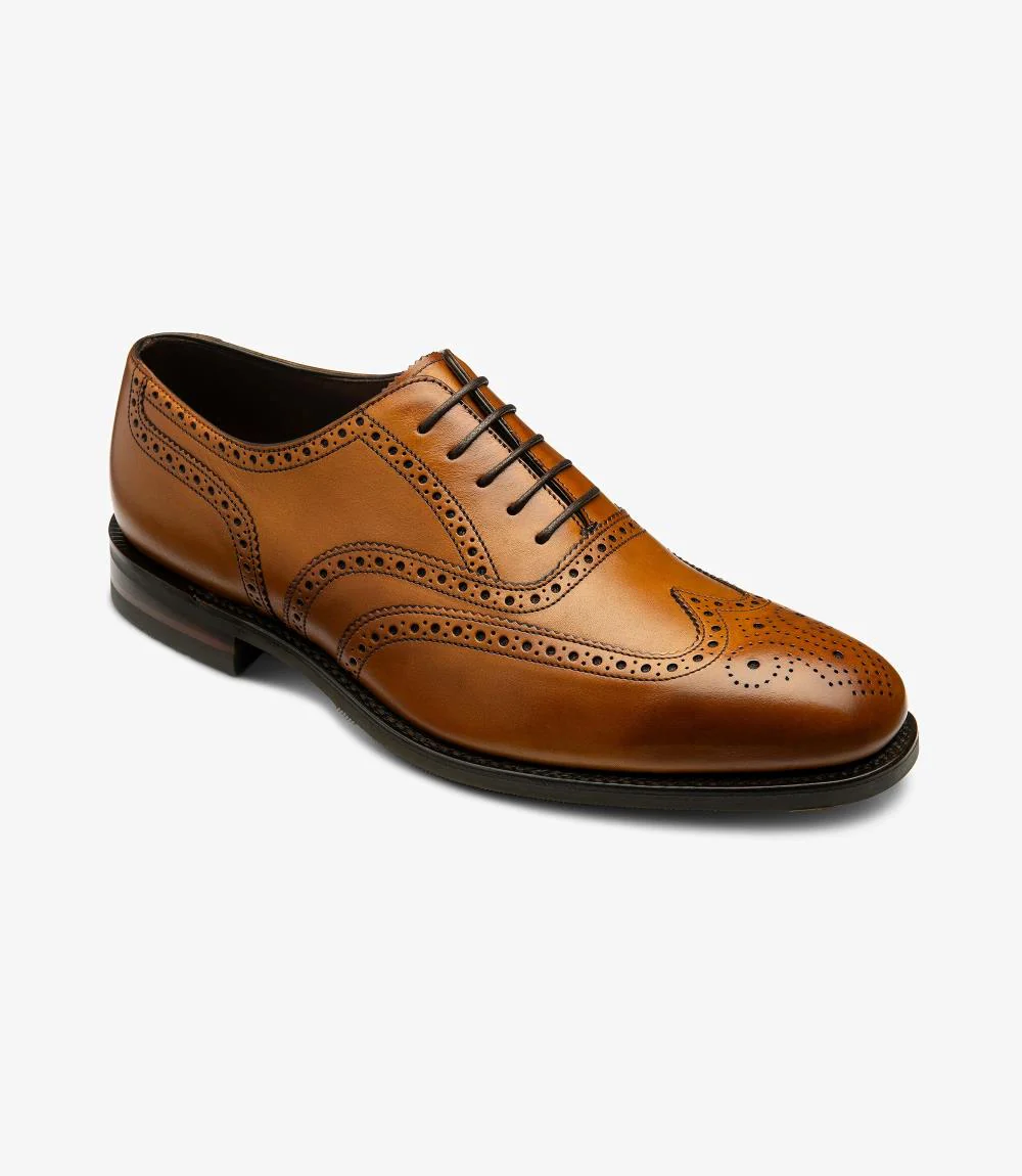 LOAKE BUCKINGHAM TAN OXFORD BROGUE RUBBER SOLE G-WIDE - Image 2