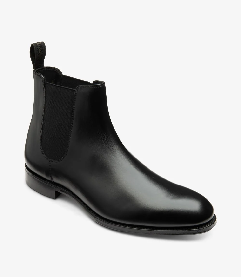 LOAKE COPPERGATE BLACK CHELSEA BOOT LEATHER SOLE F-MEDIUM - Image 2