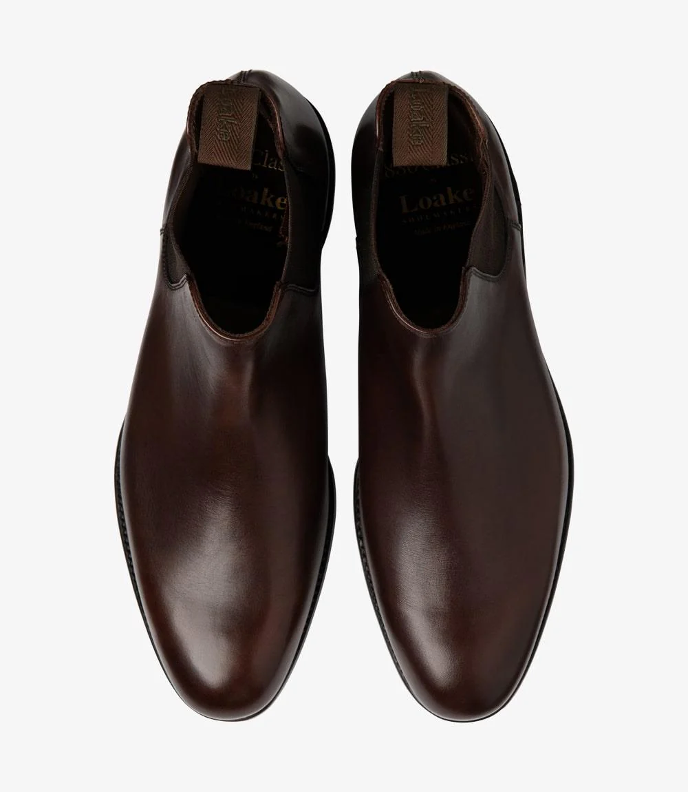 LOAKE COPPERGATE WALNUT CHELSEA BOOT LEATHER SOLE F-MEDIUM - Image 3