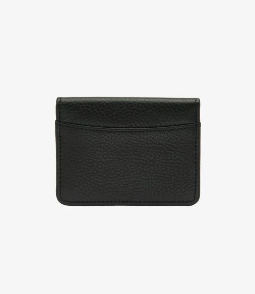 LOAKE FENCHURCH BLACK GRAIN WALLET