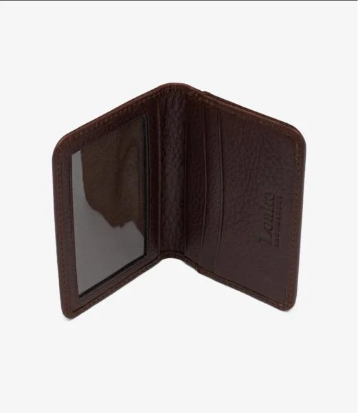 LOAKE FENCHURCH DARK BROWN GRAIN WALLET - Image 2