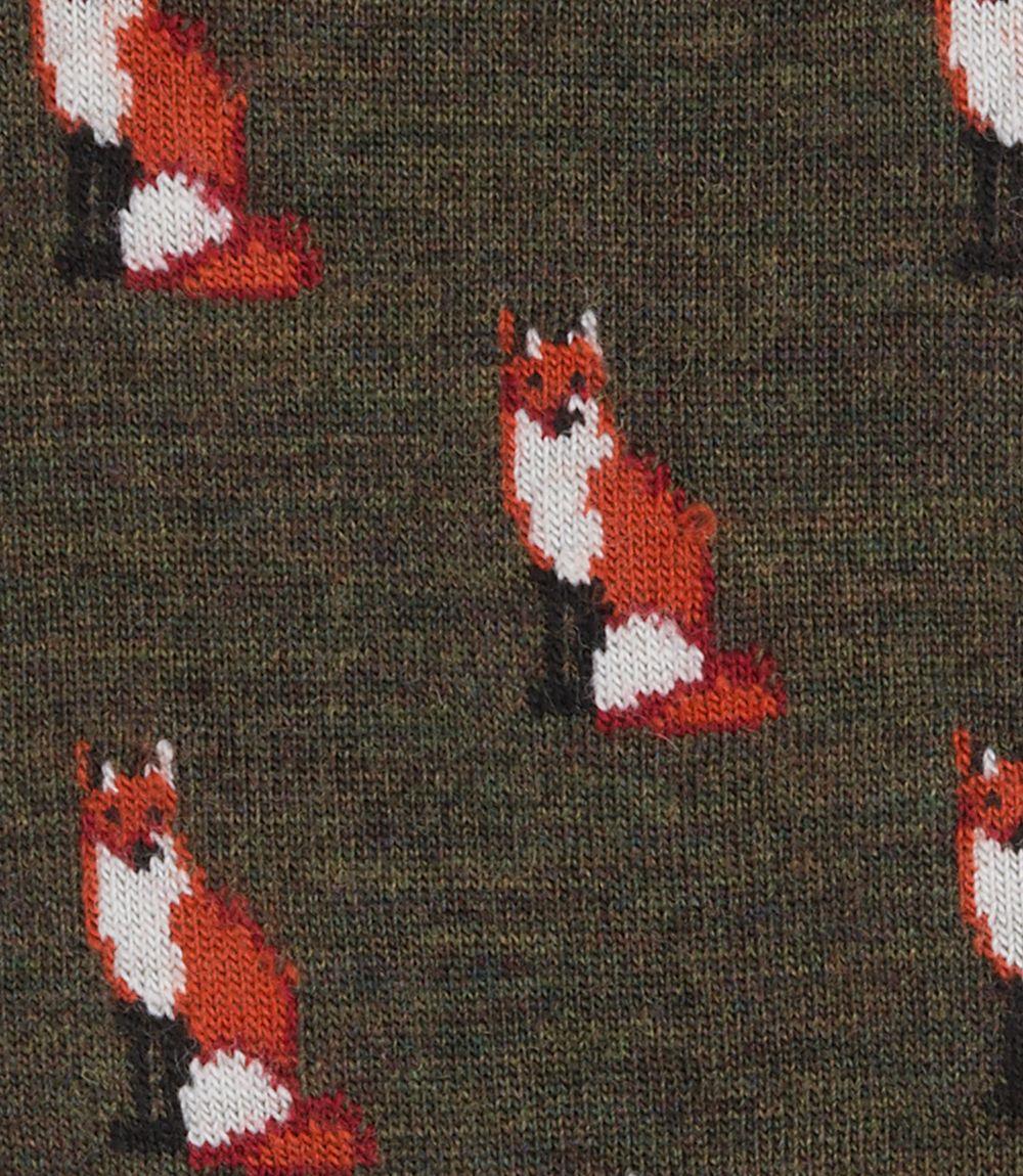 LOAKE FOX SOCKS GREEN - Image 2