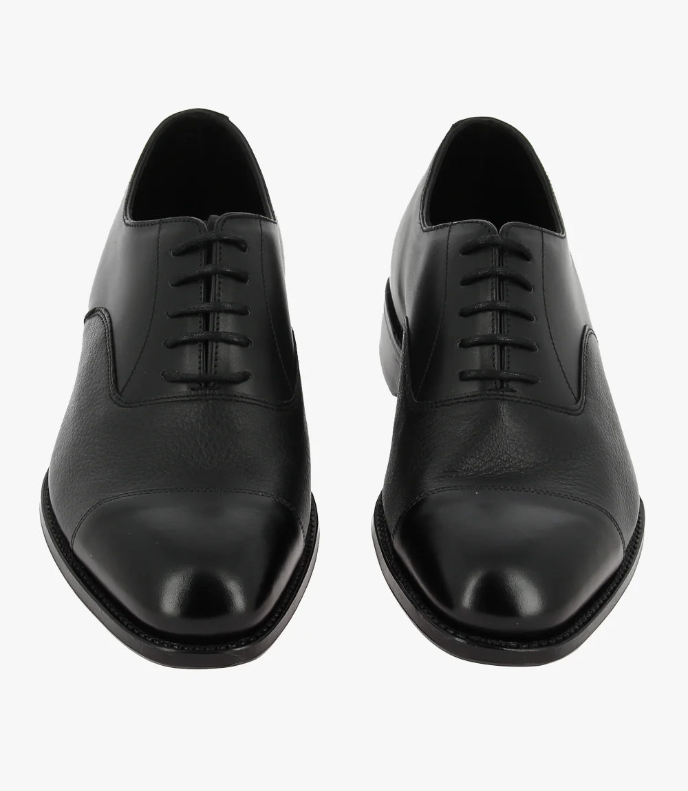 LOAKE FULLERTON BLACK OXFORD TOE CAP LEATHER SOLE G-WIDE - Image 11