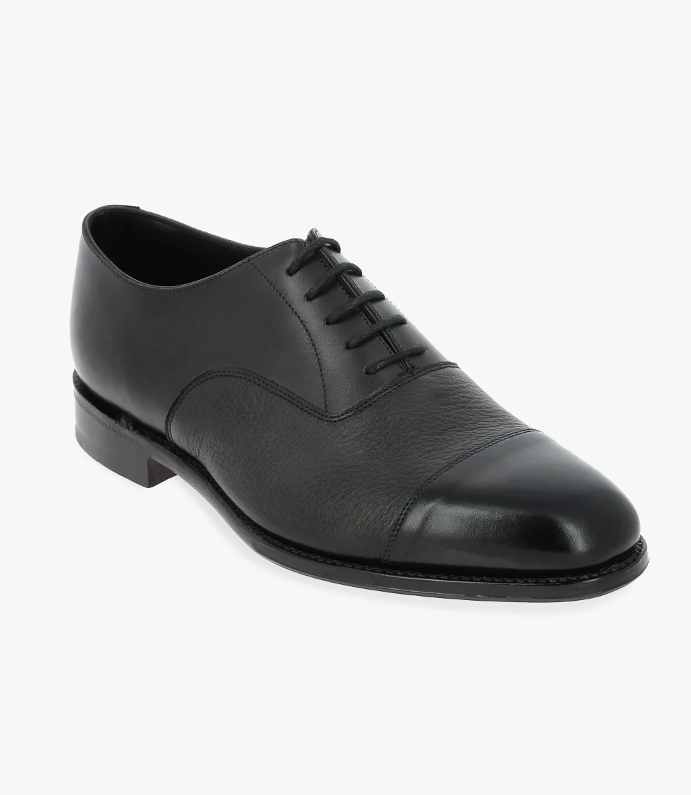 LOAKE FULLERTON BLACK OXFORD TOE CAP LEATHER SOLE G-WIDE - Image 13