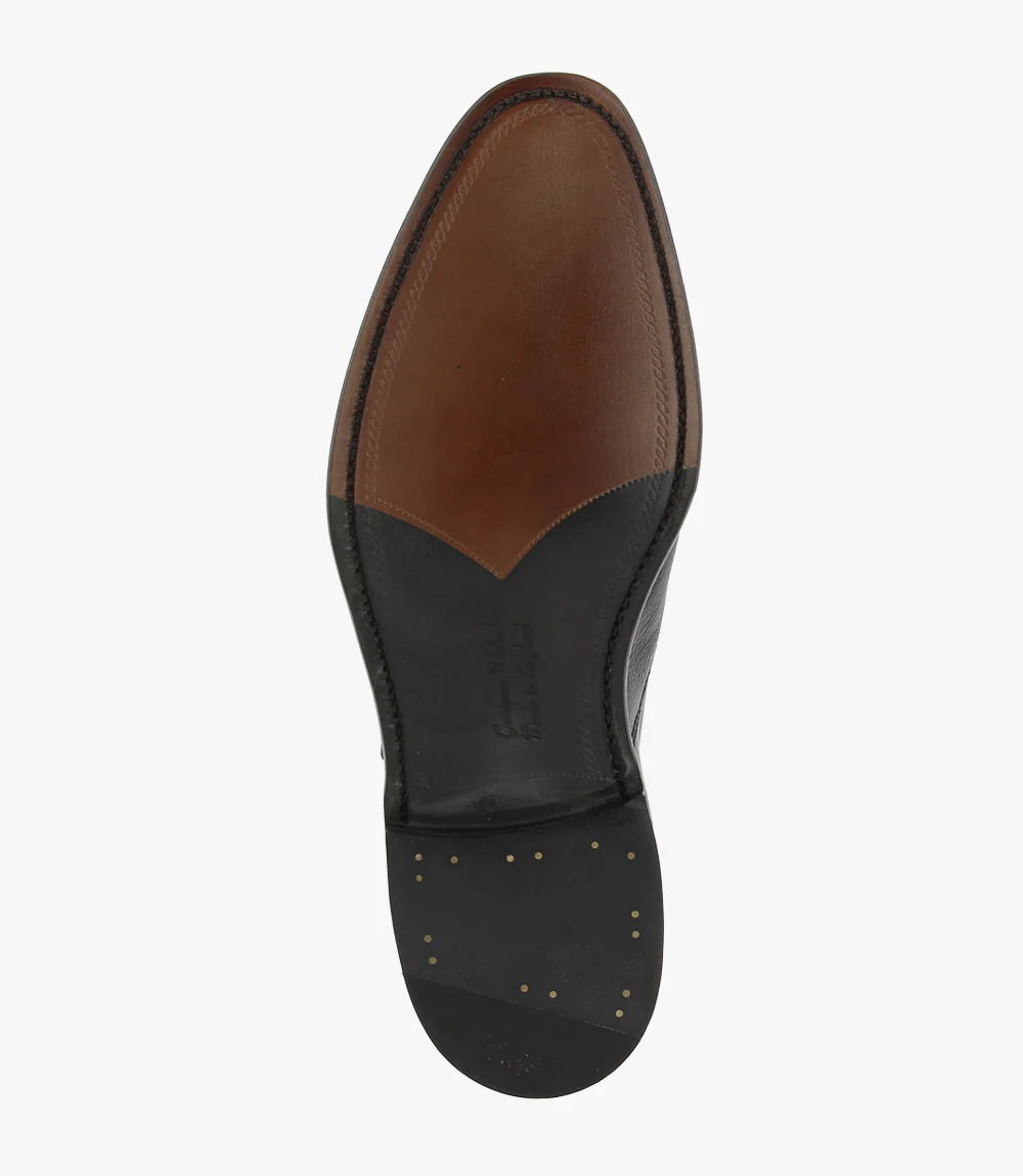 LOAKE FULLERTON BLACK OXFORD TOE CAP LEATHER SOLE G-WIDE - Image 4