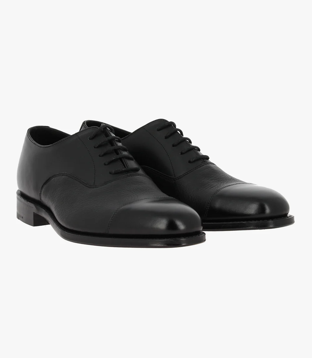 LOAKE FULLERTON BLACK OXFORD TOE CAP LEATHER SOLE G-WIDE - Image 6