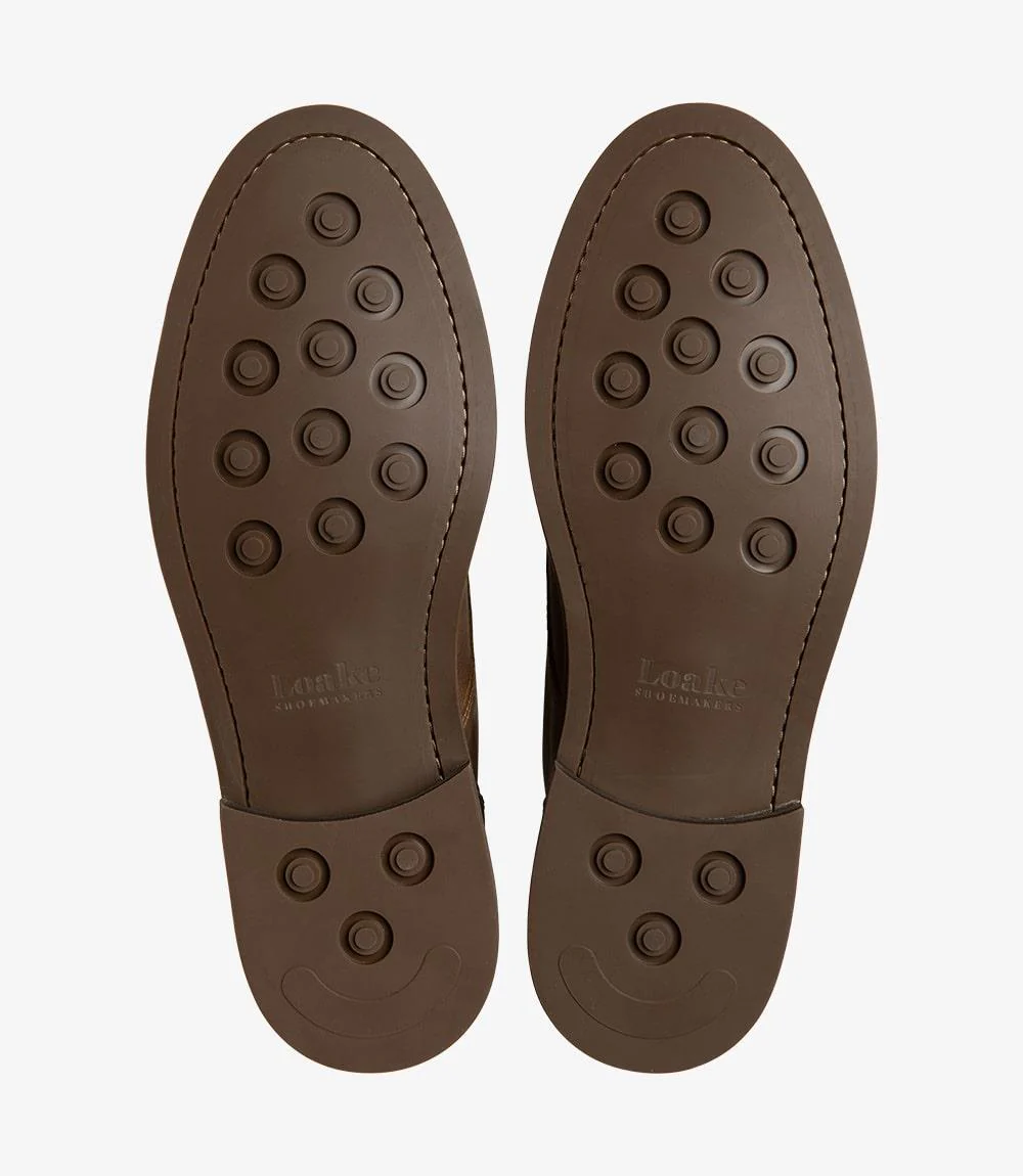 LOAKE GILBERT BROWN CHUKKA BOOT RUBBER SOLE F-MEDIUM - Image 4