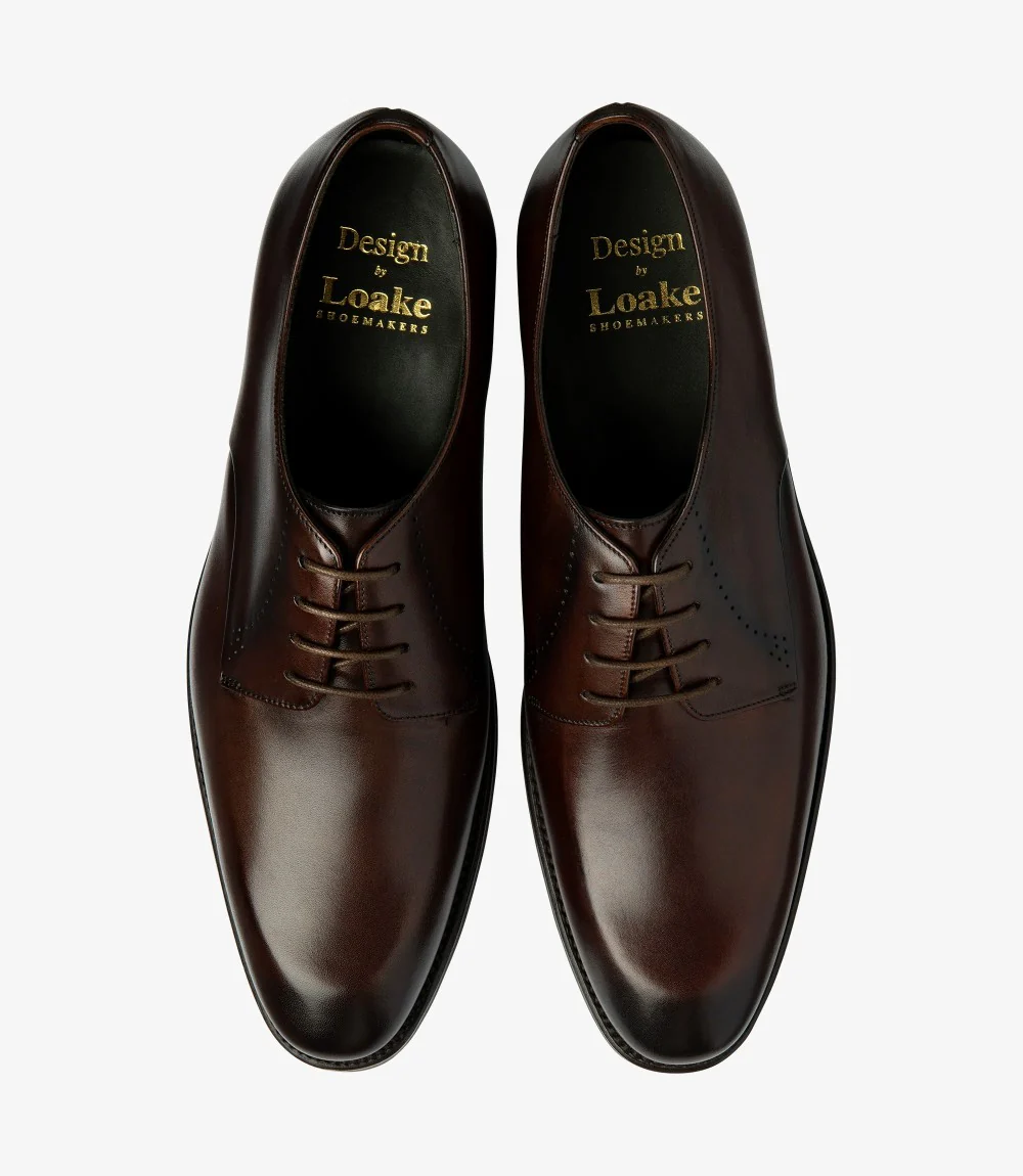 LOAKE GOSLING DARK BROWN DERBY RUBBER SOLE F-MEDIUM - Image 3