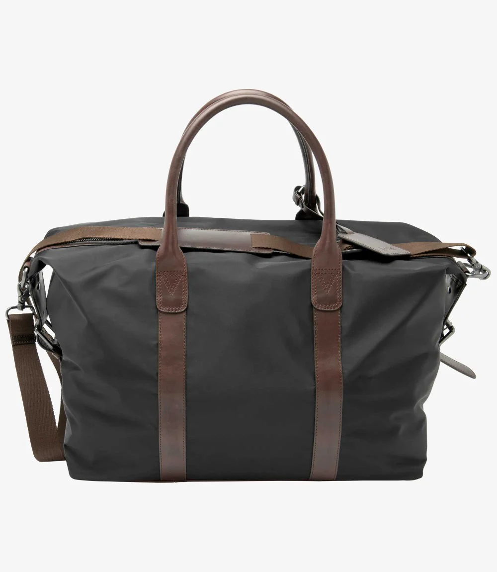 LOAKE GOWER BLACK NYLON WEEKEND BAG - Image 3