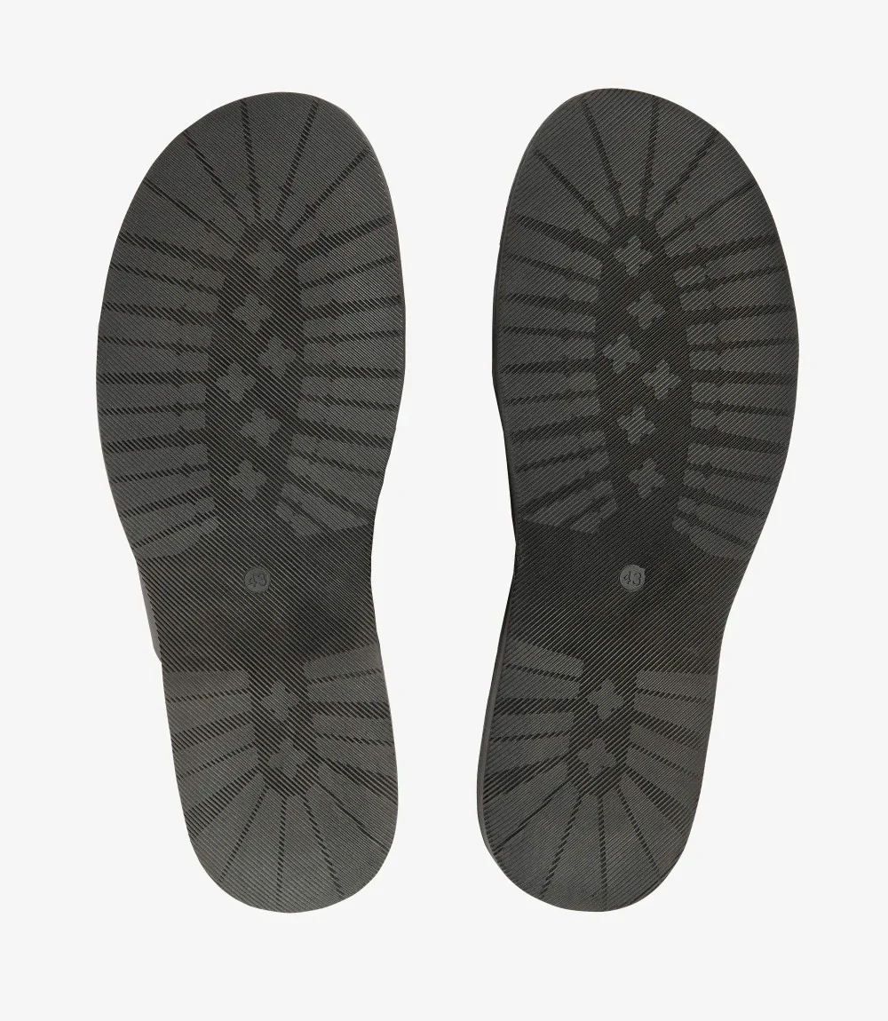 LOAKE GOZO BLACK SLIP ON RUBBER SOLE F-MEDIUM - Image 4