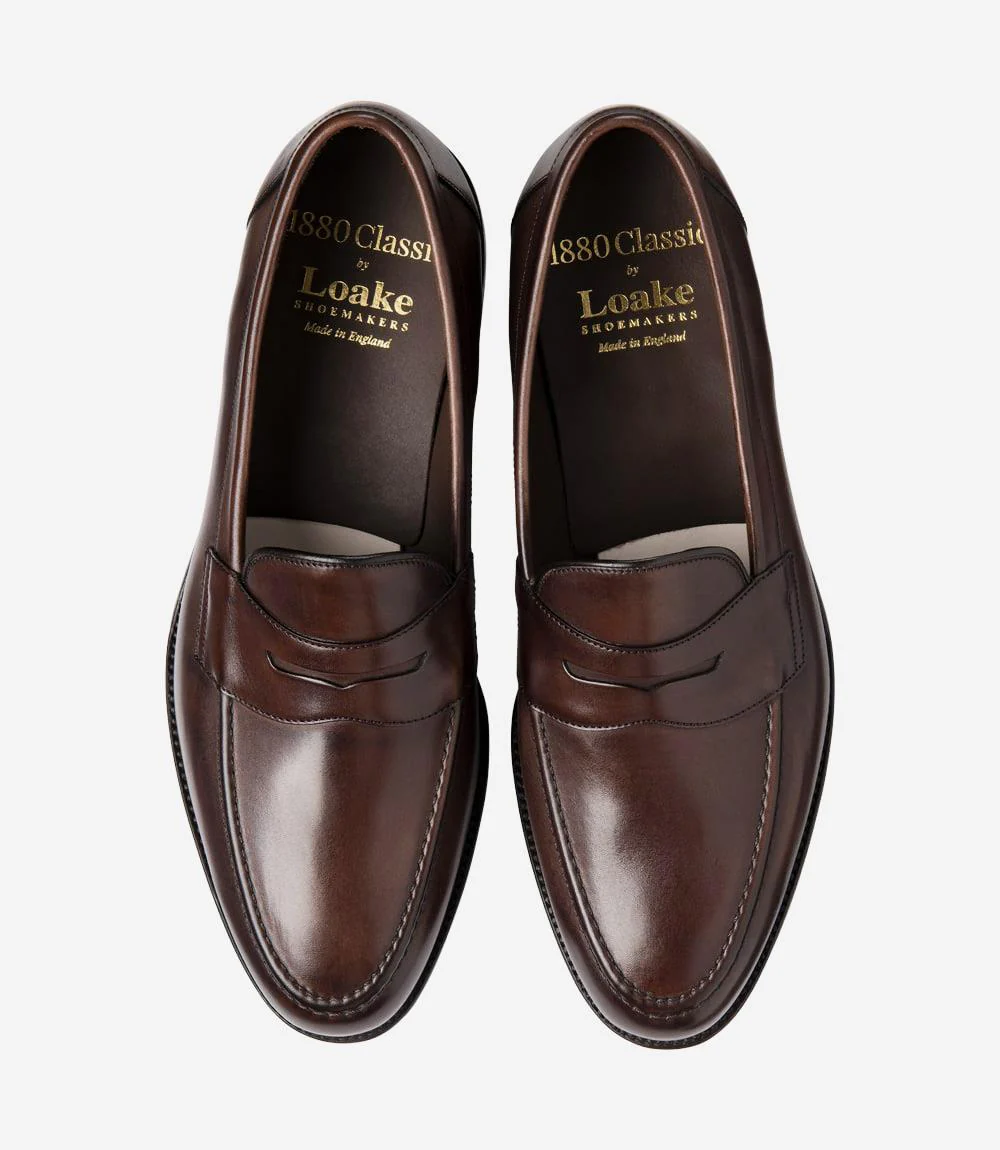 LOAKE HORNBEAM WALNUT LOAFER LEATHER SOLE F-MEDIUM - Image 3