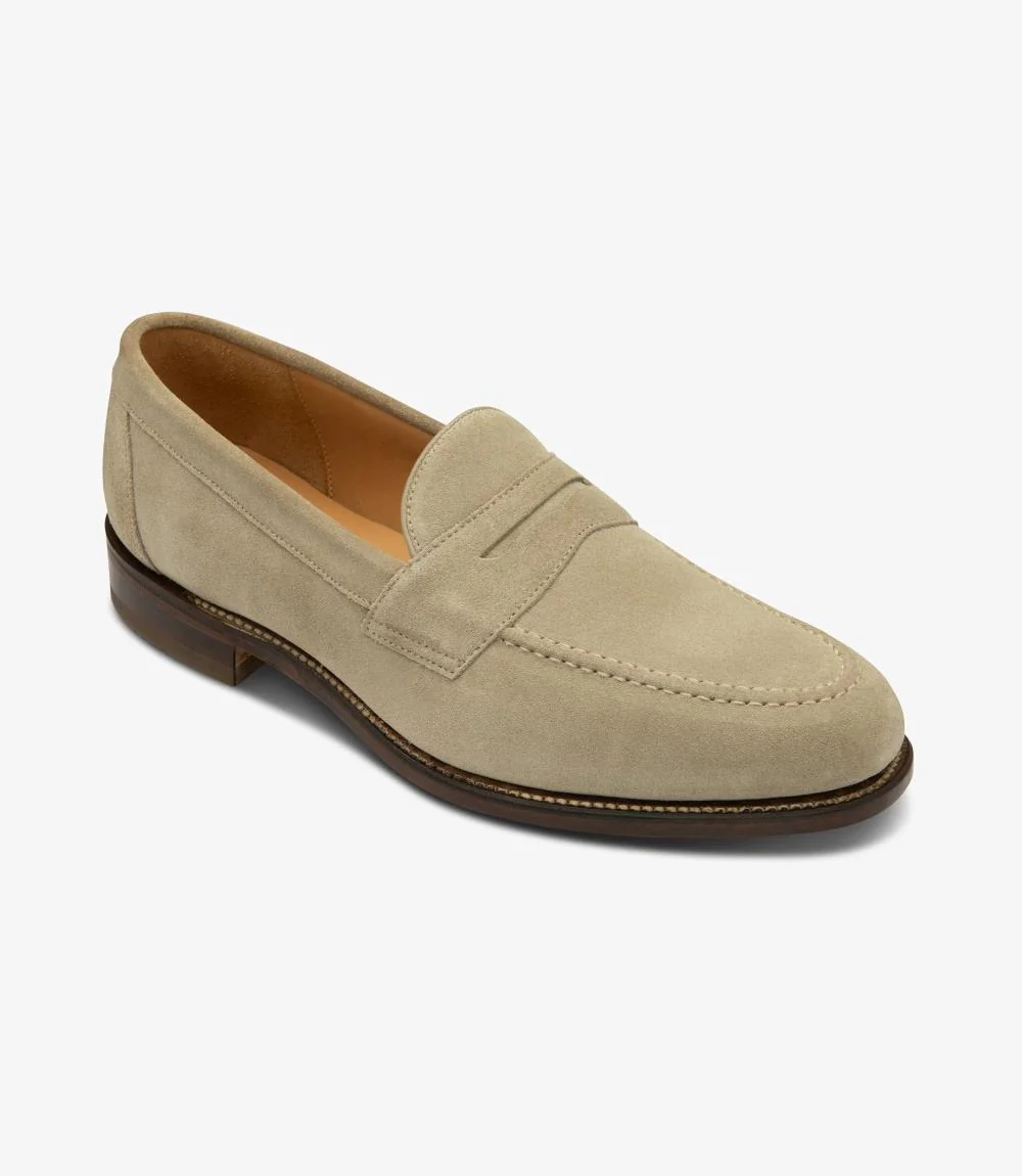 LOAKE IMPERIAL SAND SUEDE LOAFER LEATHER SOLE F-MEDIUM - Image 2