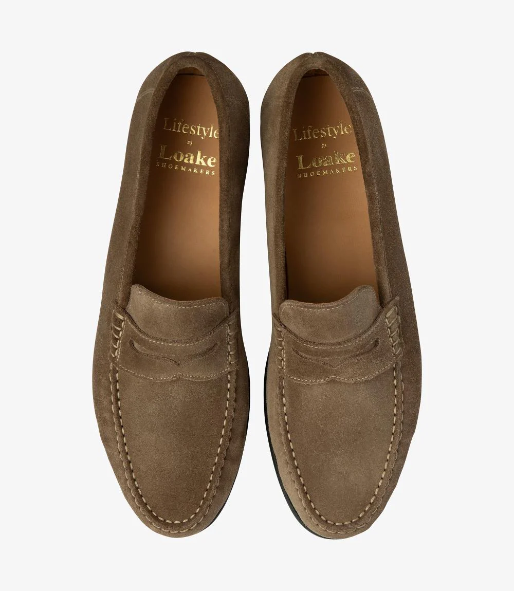 LOAKE JEFFERSON FLINT SUEDE LOAFER RUBBER SOLE F-MEDIUM - Image 3