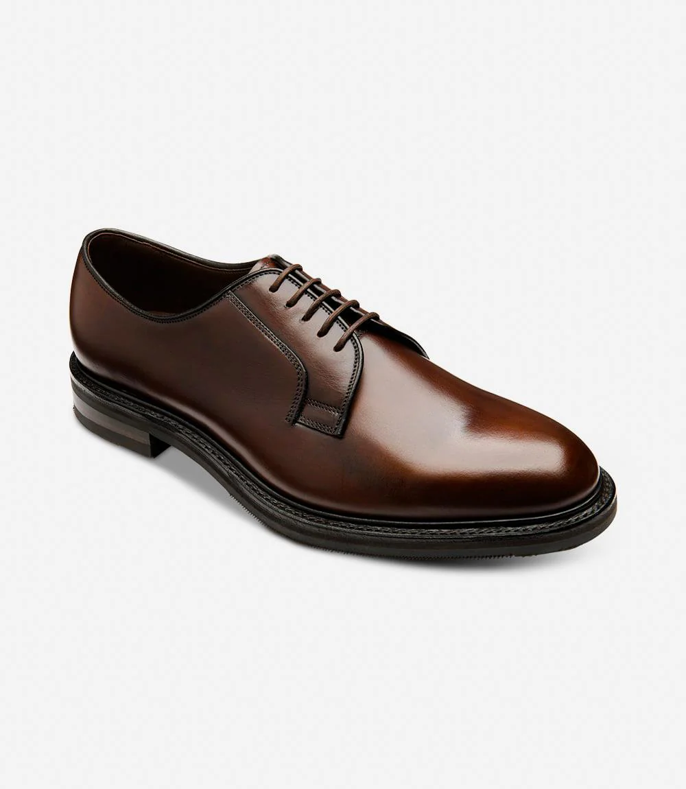 LOAKE LEYBURN DARK BROWN DERBY TOE CAP RUBBER SOLE F-MEDIUM - Image 2