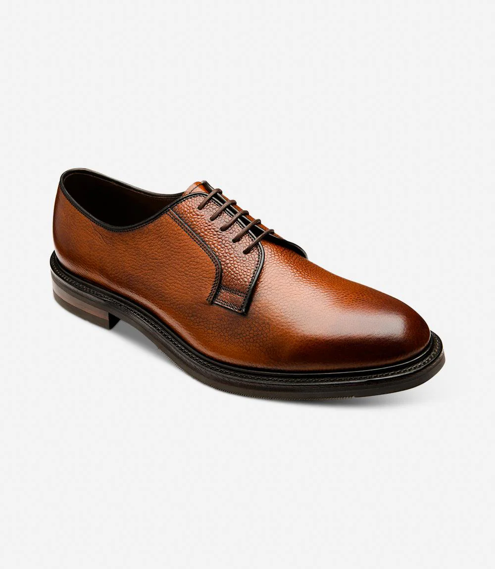 LOAKE LEYBURN MAHOGANY DERBY TOE CAP RUBBER SOLE F-MEDIUM - Image 2