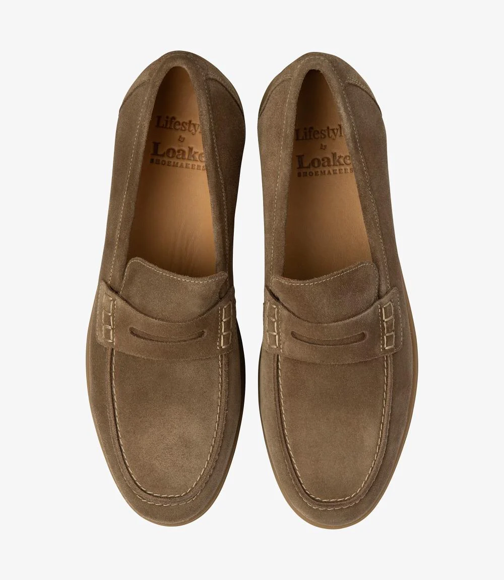 LOAKE LUCCA FLINT SUEDE LOAFER RUBBER SOLE F-MEDIUM - Image 3