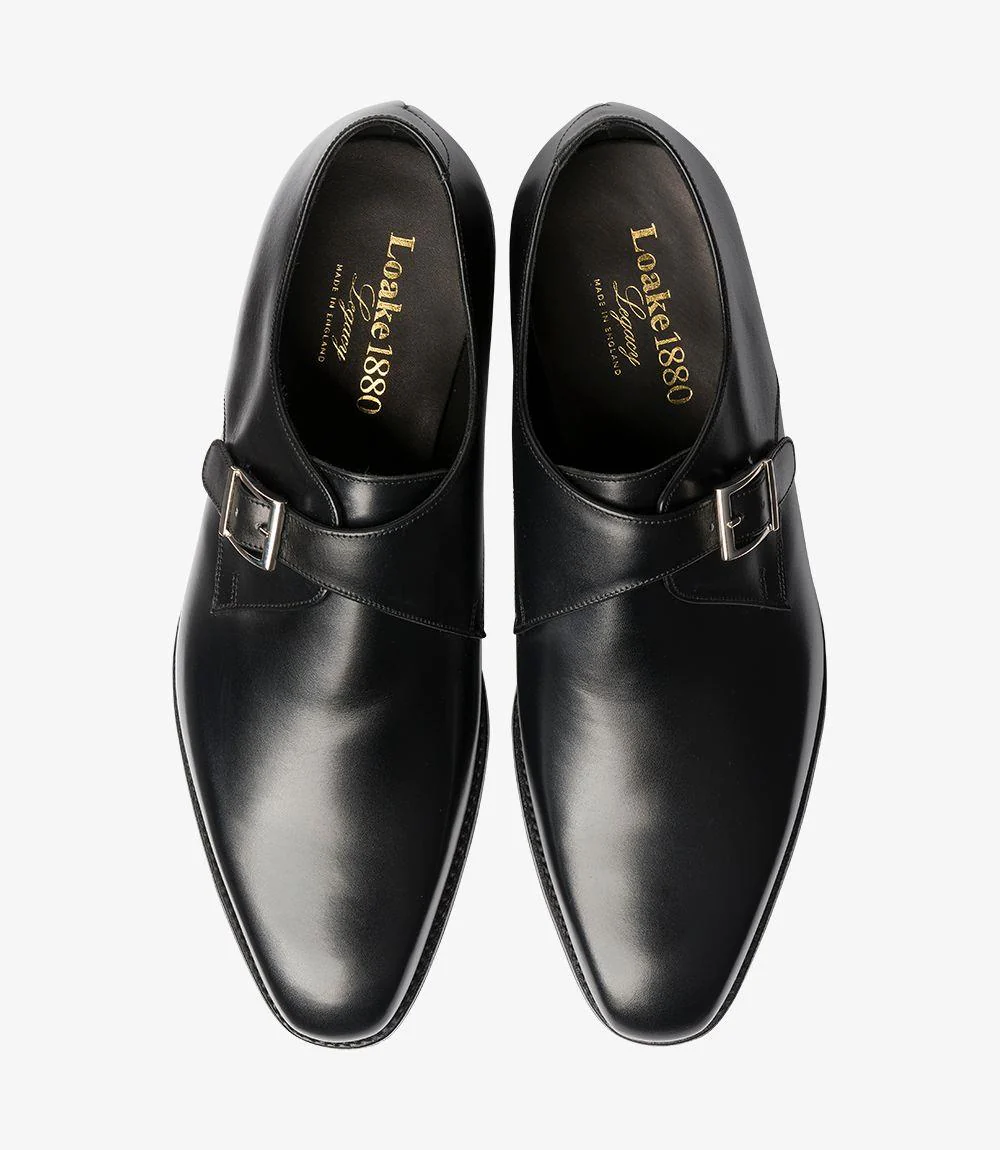 LOAKE MEDWAY BLACK SINGLE MONK LEATHER SOLE F-MEDIUM - Image 3