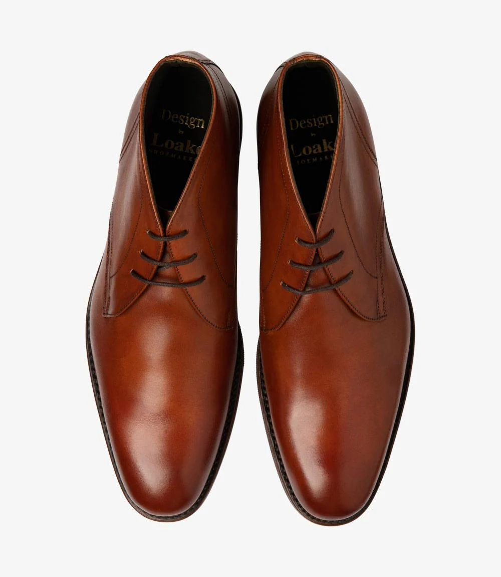 LOAKE MYERS TAN CHUKKA BOOT RUBBER SOLE F-MEDIUM - Image 3