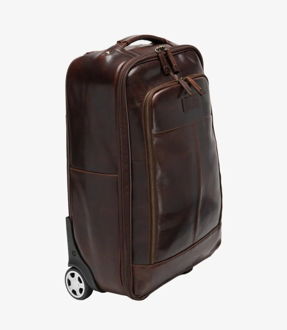 LOAKE PARIS BROWN LEATHER SUITCASE - Image 2