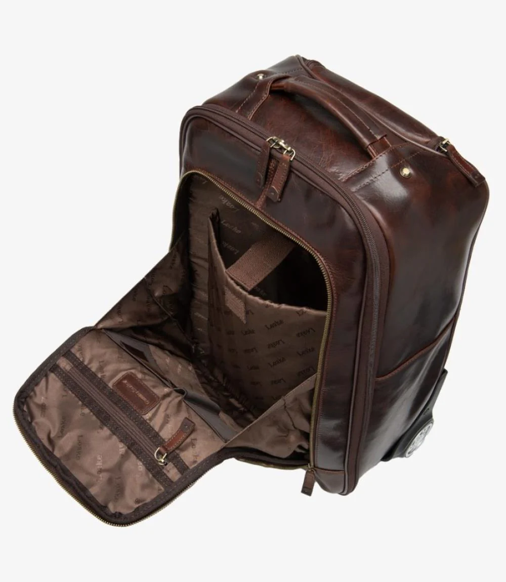 LOAKE PARIS BROWN LEATHER SUITCASE - Image 3