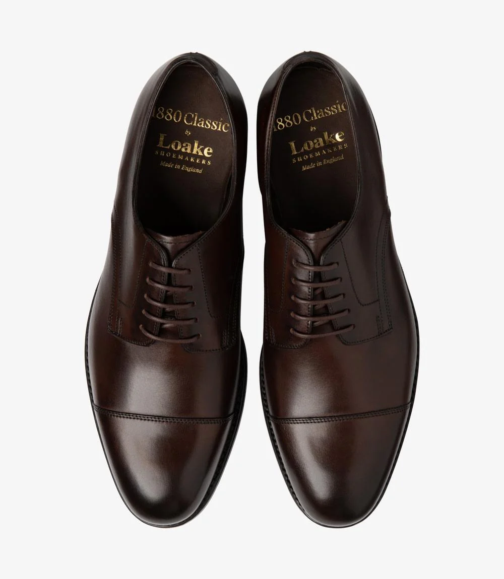 LOAKE PETERGATE WALNUT DERBY LEATHER SOLE F-MEDIUM - Image 3