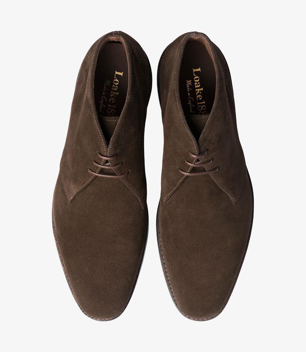 LOAKE PIMLICO DARK BROWN SUEDE BOOT RUBBER SOLE F-MEDIUM - Image 3