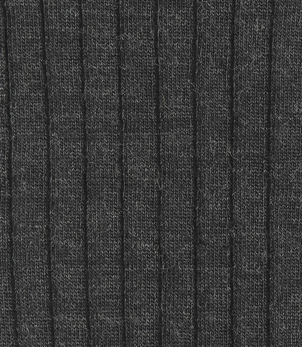 LOAKE RIB SOCKS GREY - Image 2