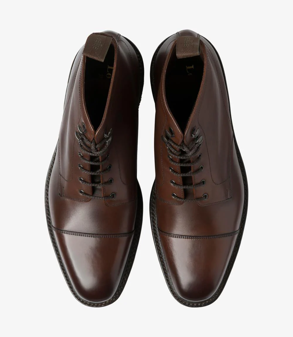 LOAKE ROEHAMPTON DARK BROWN DERBY BOOT RUBBER SOLE F-MEDIUM - Image 3