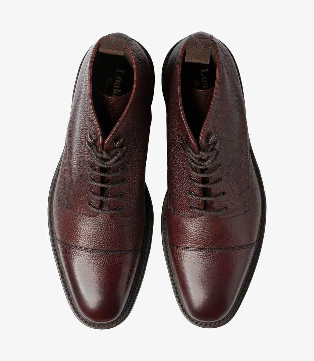 LOAKE ROEHAMPTON OXBLOOD DERBY BOOT RUBBER SOLE F-MEDIUM - Image 3