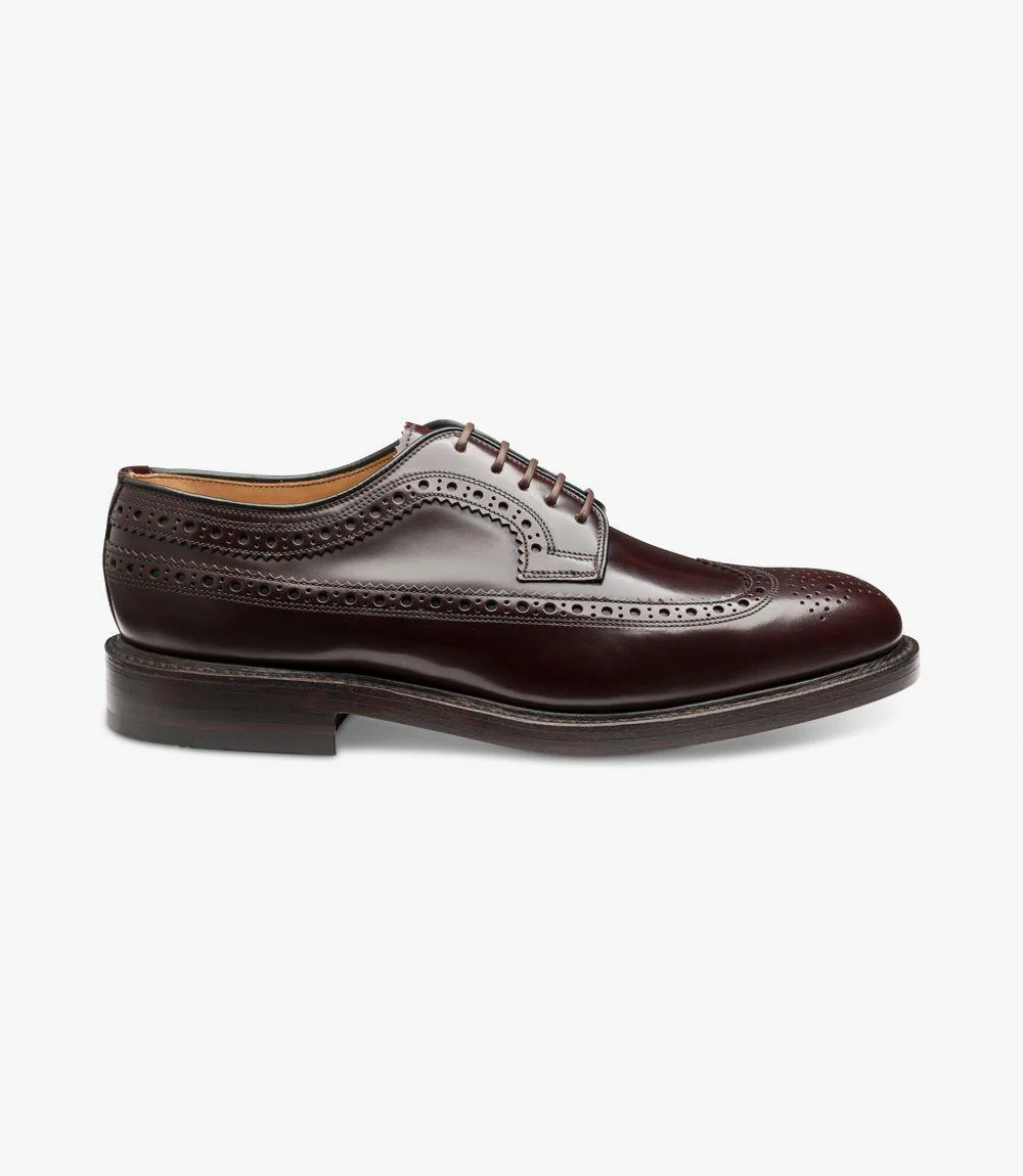 LOAKE ROYAL OXBLOOD DERBY BROGUE DOUBLE LEATHER SOLE F-MEDIUM