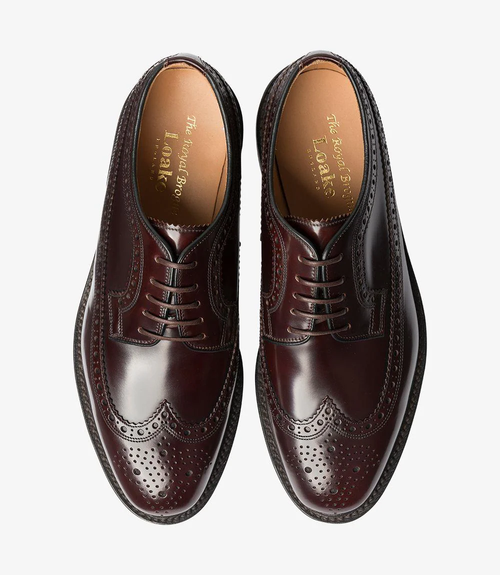 LOAKE ROYAL OXBLOOD DERBY BROGUE DOUBLE LEATHER SOLE F-MEDIUM - Image 3
