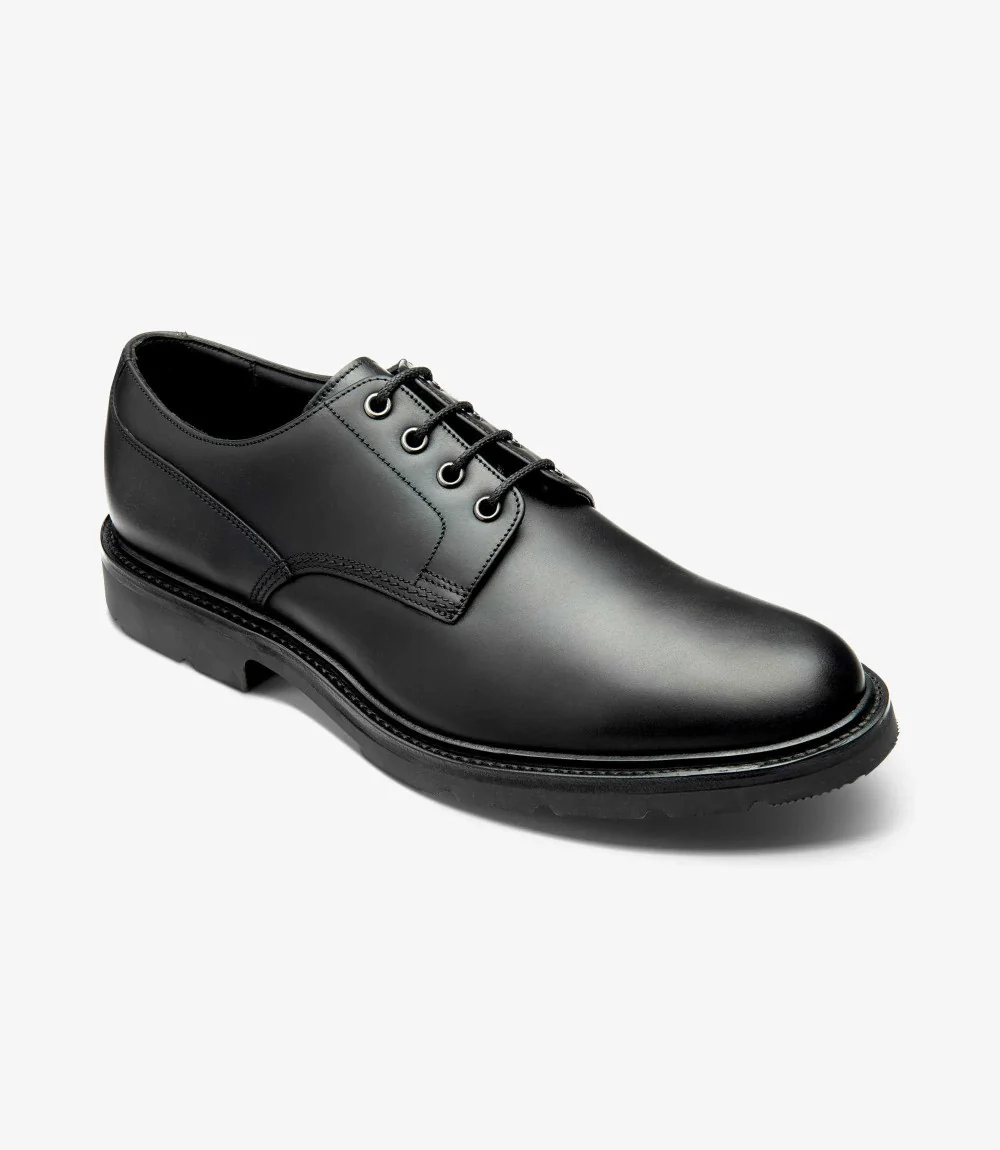 LOAKE RYDE BLACK DERBY RUBBER SOLE F-MEDIUM - Image 2