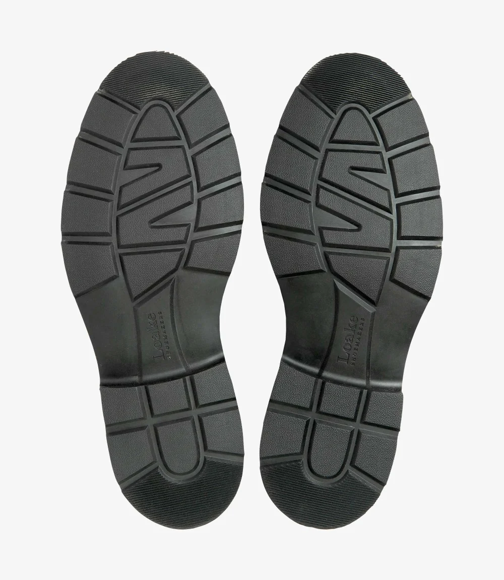 LOAKE RYDE BLACK DERBY RUBBER SOLE F-MEDIUM - Image 4
