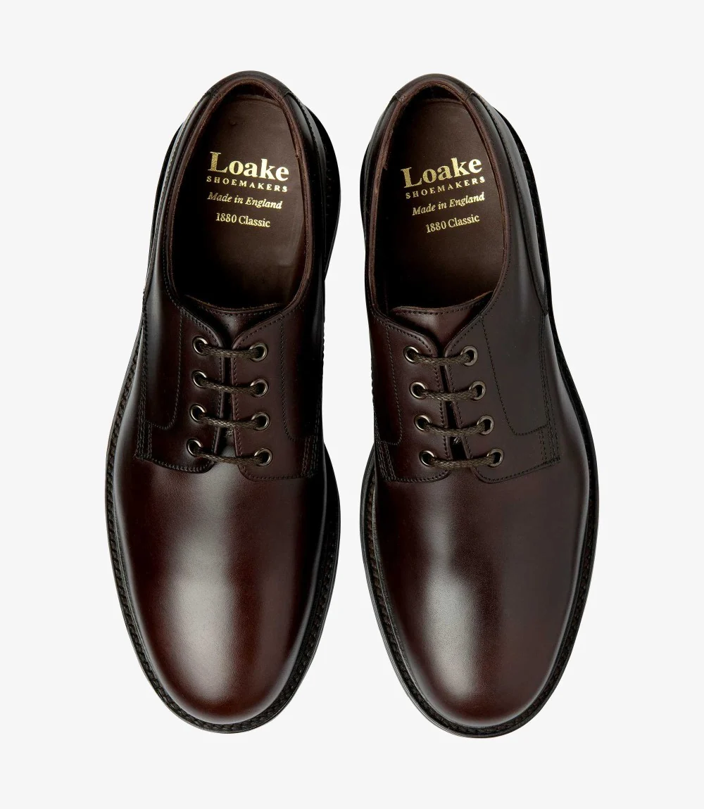 LOAKE RYDE DARK BROWN DERBY RUBBER SOLE F-MEDIUM - Image 3