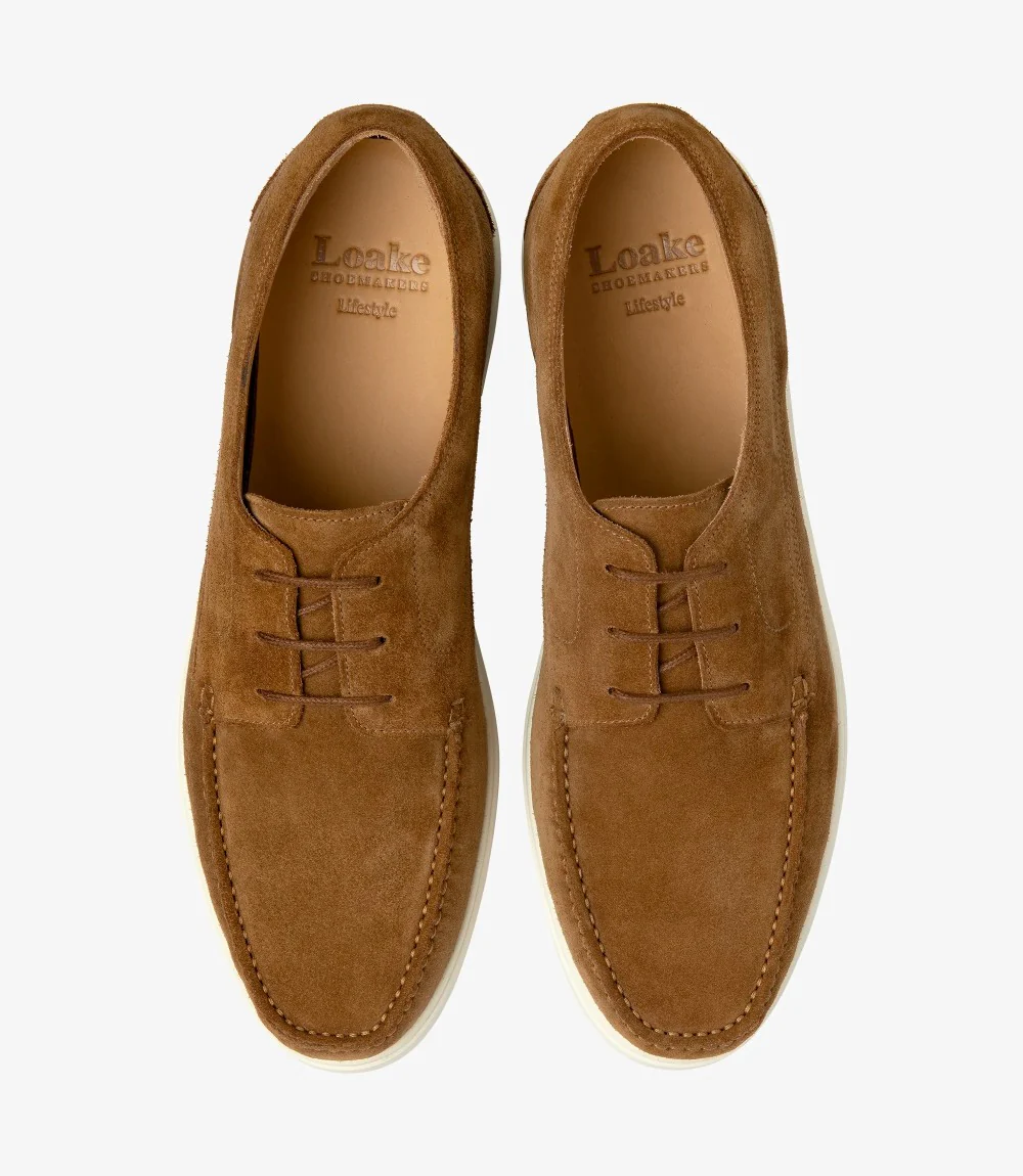 LOAKE SARDINIA CHESTNUT SUEDE RUBBER SOLE F-MEDIUM - Image 3