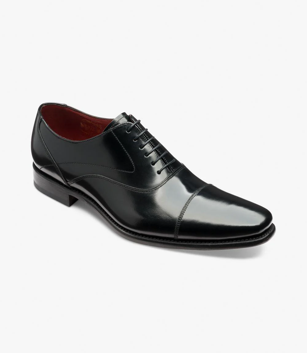 LOAKE SHARP BLACK OXFORD TOE CAP LEATHER SOLE F-MEDIUM - Image 2