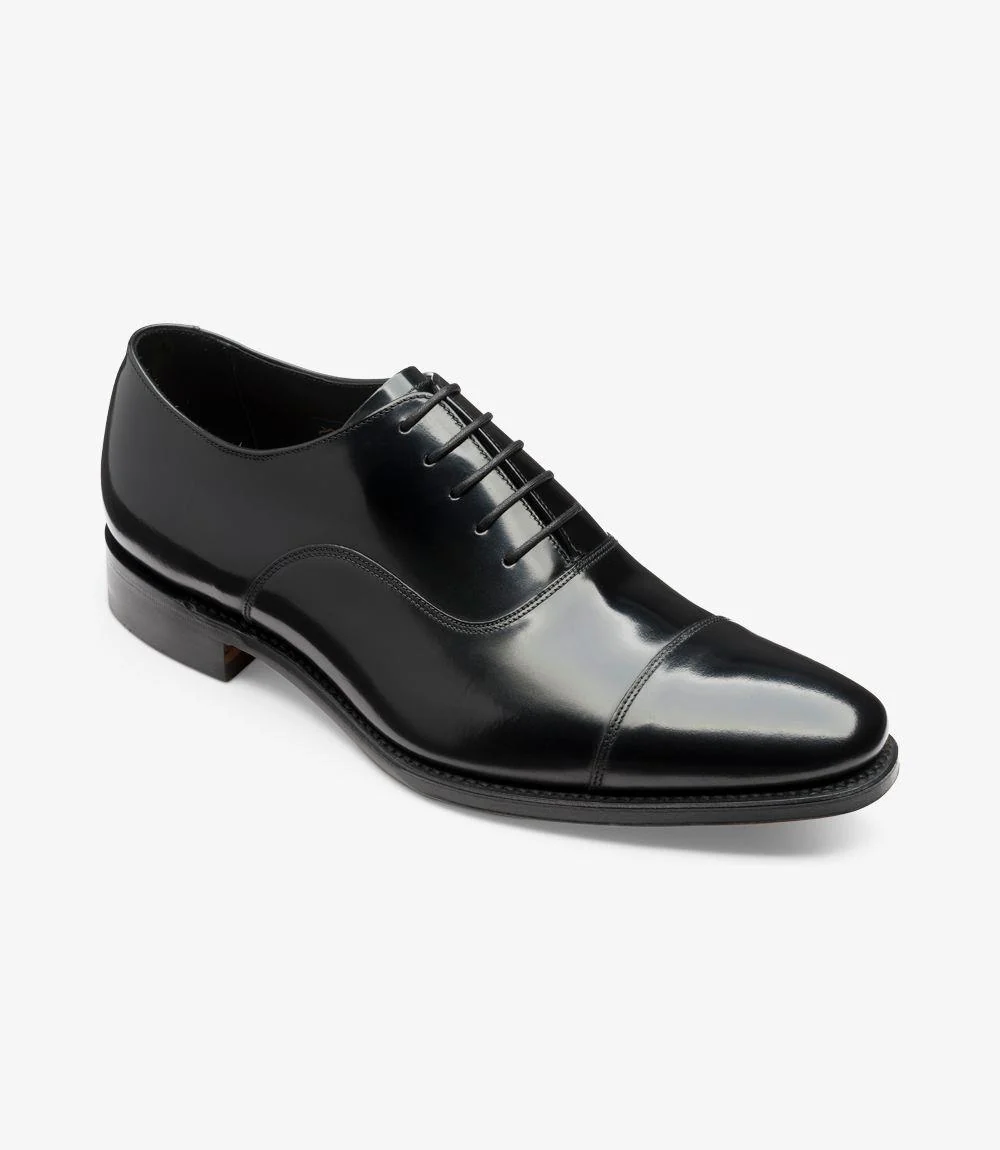 LOAKE SMITH BLACK OXFORD TOE CAP LEATHER SOLE F-MEDIUM - Image 2