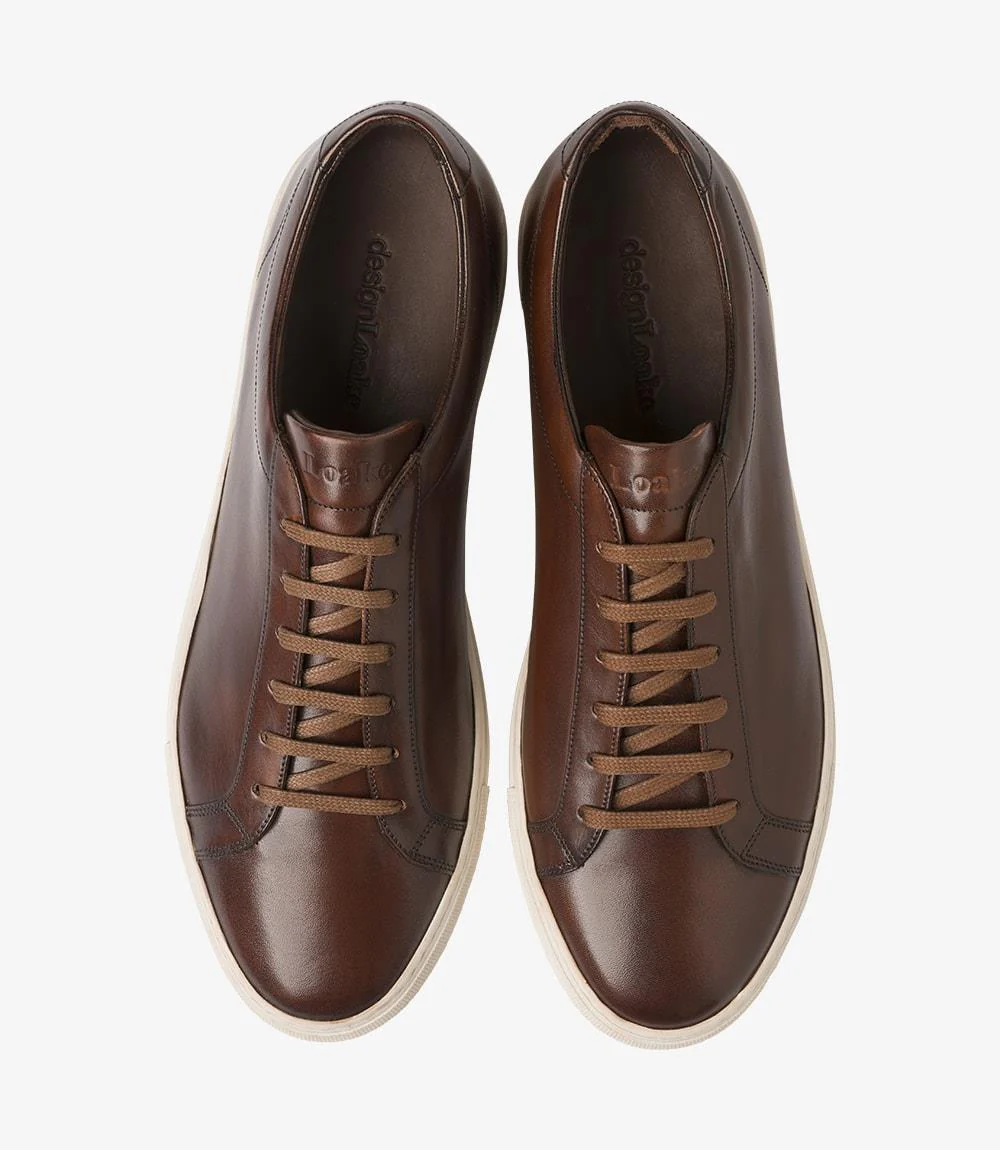LOAKE SPRINT DARK BROWN SNEAKER RUBBER CUP SOLE F-MEDIUM - Image 3