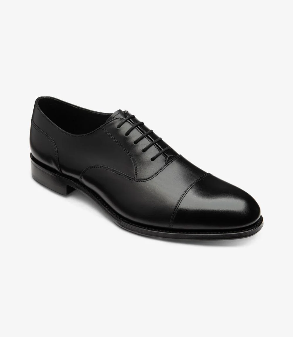 LOAKE STONEGATE BLACK OXFORD TOE CAP LEATHER SOLE F-MEDIUM - Image 2