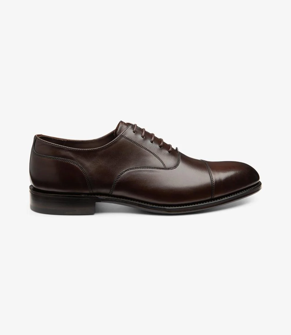 LOAKE STONEGATE WALNUT OXFORD TOE CAP LEATHER SOLE F-MEDIUM