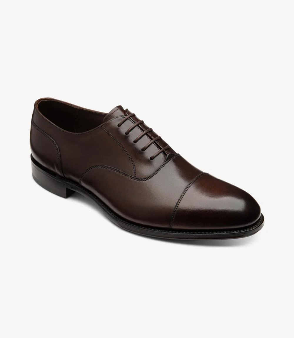 LOAKE STONEGATE WALNUT OXFORD TOE CAP LEATHER SOLE F-MEDIUM - Image 2